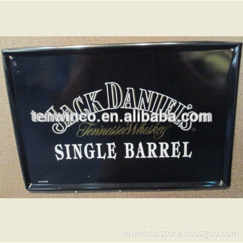 Tin Sign with Wall Hanging Holes